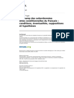 VOGÜÉ-Le champ des subordonnées dites conditionnelles du français