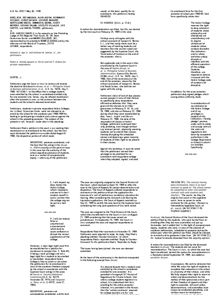 48 Non v. Dames, 185 SCRA 523 PDF First Amendment To The United