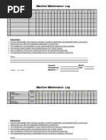 Download Machine Maintenance Log Sample by Jimmy Dereta SN36632537 doc pdf