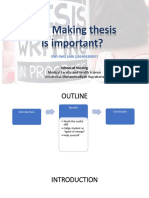 Why Making Thesis Is Important