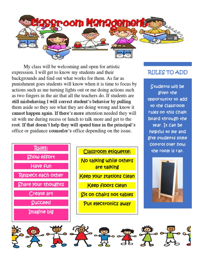Classroom Management and Rules Guide | PDF