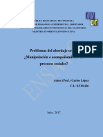 ENSAYO Maestria Orientación. Problemas Del Abordaje Social.