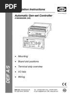Deif Installation Manual - Genset
