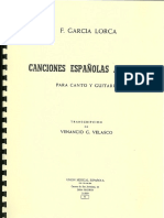 Federico Garcia Lorca - Canciones Espanolas Antiguas (Voice+guitar) Arr. Venancio Velasco