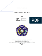 Tamplate Usulan Proposal Penelitian PDF