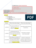 Literacy Lesson Plan Teacher's Name: Focus of The Lesson: Grade Level(s) : Type of Lesson: Standard(s)