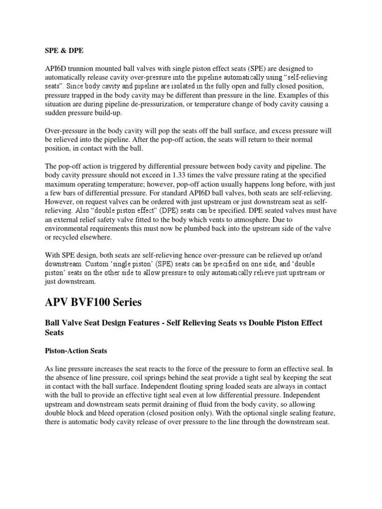Single & Double Piston Effect PDF Valve Building Engineering