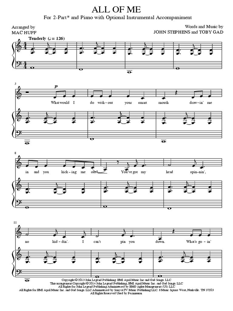 All of Me - John Legend | Music Industry | Leisure