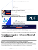 Beginner's Guide To Reinforcement Learning & Its Implementation in Python