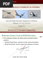 MAE4242 - Ch10 - Aircraft Flight Dynamics EOM PDF