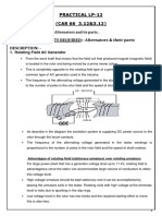 Practical Lp-12 (CAR 66 3.12&3.12) AIM: - MATERIAL EQUIPMENTS REQUIRED:-Alternators & Their Parts Description