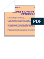 Cálculo Tiempo Exposición Fuego