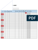 Timesheet tracking support hours