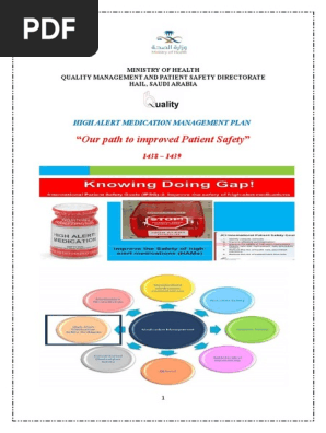 High Alert Medication Plan