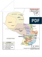 Mapa Politico Del Paraguay