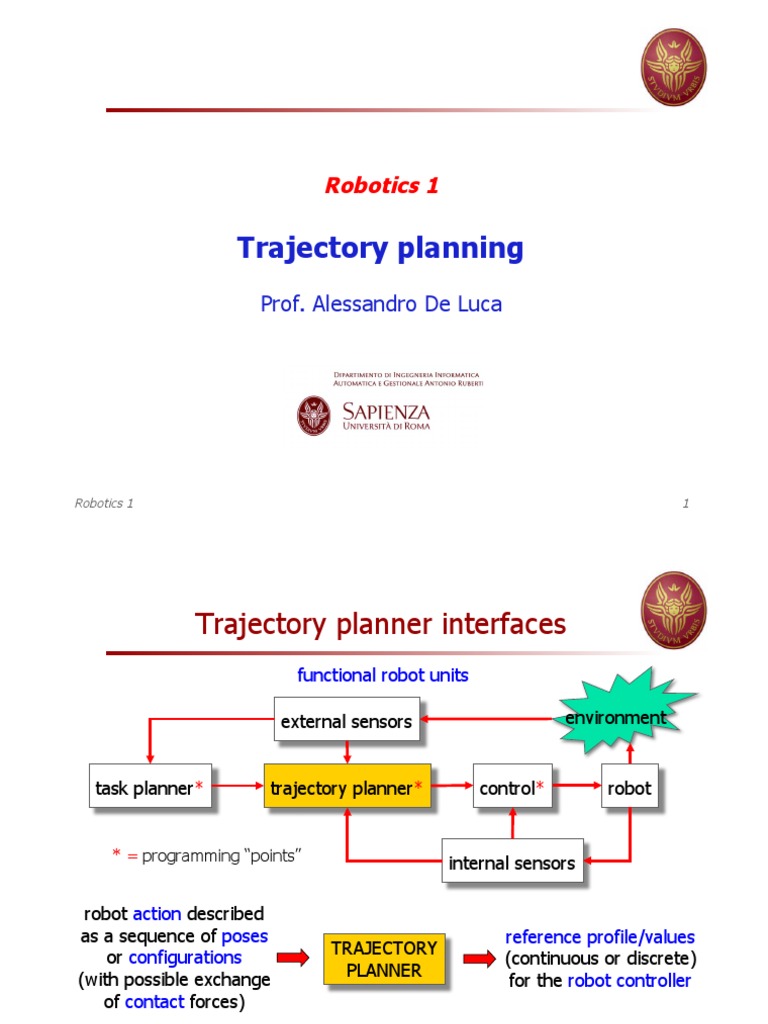 13 TrajectoryPlanningJoints PDF | PDF | Trajectory | Polynomial