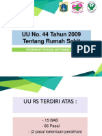 UU No.44 Tahun 2009 Tentang Rumah Sakit