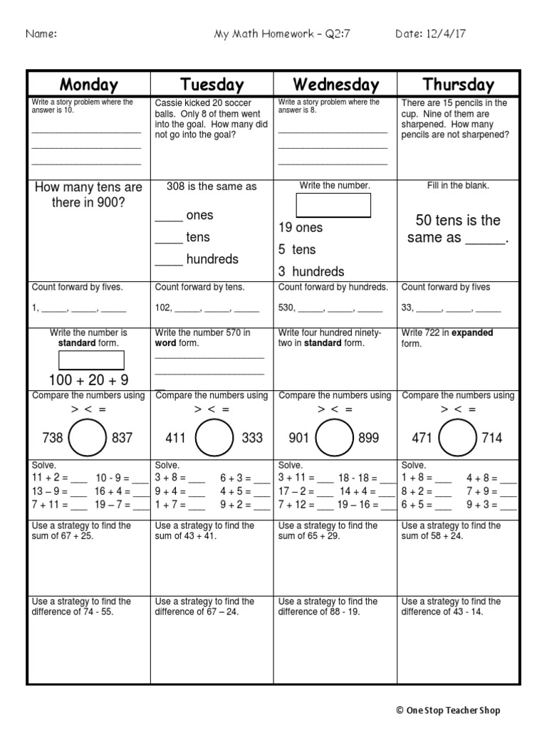 math q2 w7 12-4-17 | Sports | Leisure