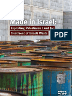 Made in Israel: Exploiting Palestinian Land for Treatment of Israeli Waste