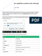 Rychlé Příkazy Pro Spuštění Systémových Nástrojů Windows PDF
