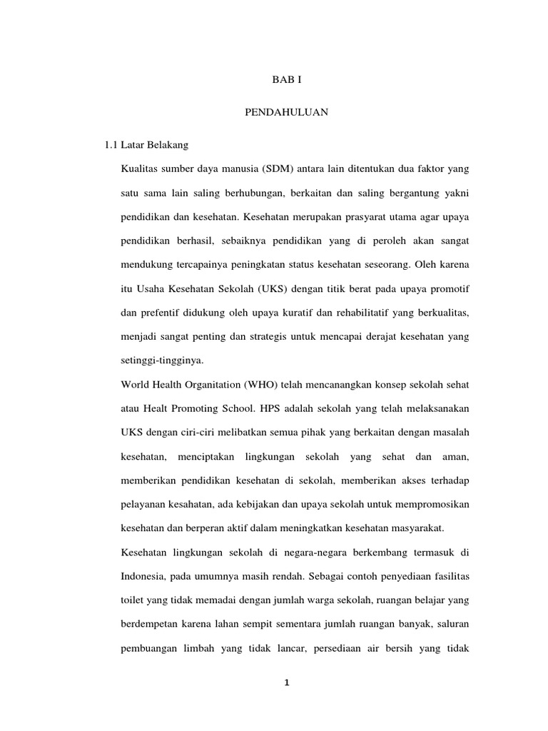 Kesehatan Di Lingkungan Sekolah