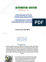 2. Karakteristik Sistem