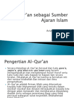 Al-Qur’an Sebagai Sumber Ajaran Islam