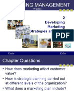 Marketing Management: 2 Developing Marketing Strategies and Plans