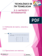 UNIDAD 2. Matrices y Determinantes