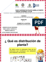 Distribucion de Planta Por Producto.