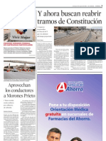 Y Ahora Buscan Reabrir Tramos de Construcción