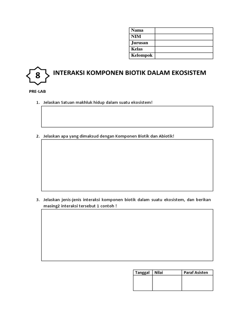 Pre Lab + Laporan Materi 8 | PDF