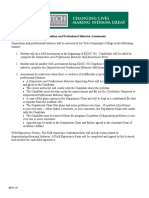 Disposition and Professional Behavior Assessment 3 2