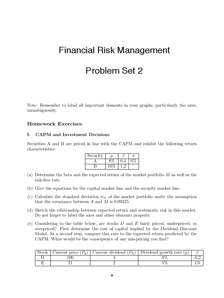 Problem Set 5 Financial Management - Financial Analysis | PDF | Capital ...