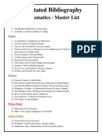 Annotated Bibliography - Master List