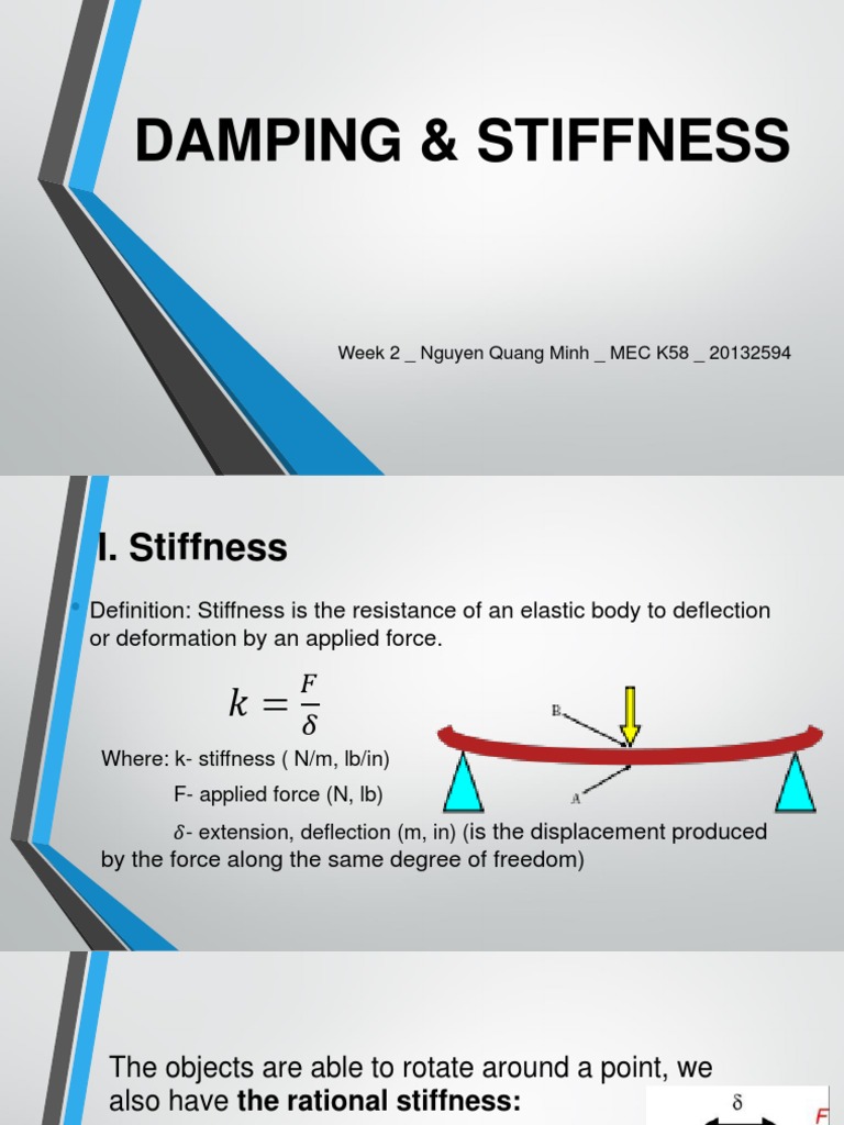 Damping and Stiffness PDF