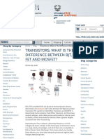 Transistors - What Is The Difference Between BJT, FET and MOSFET - West Florida Components