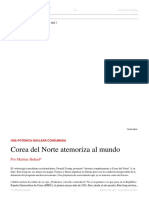 Martine Bulard. Corea Del Norte Atemoriza Al Mundo. El Dipló. Edición Nro 221. Noviembre de 2017