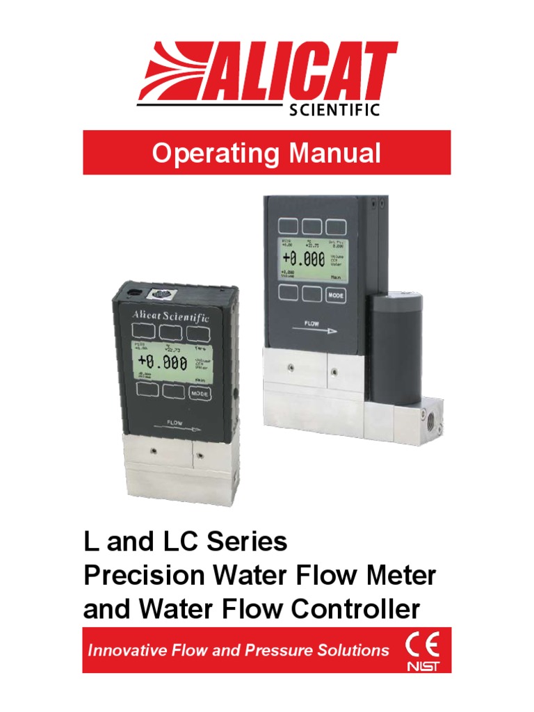 Liquid Flow Meter Controller Manual Flow Measurement Electrical Connector