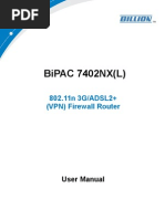 Billion 7402NX User Manual