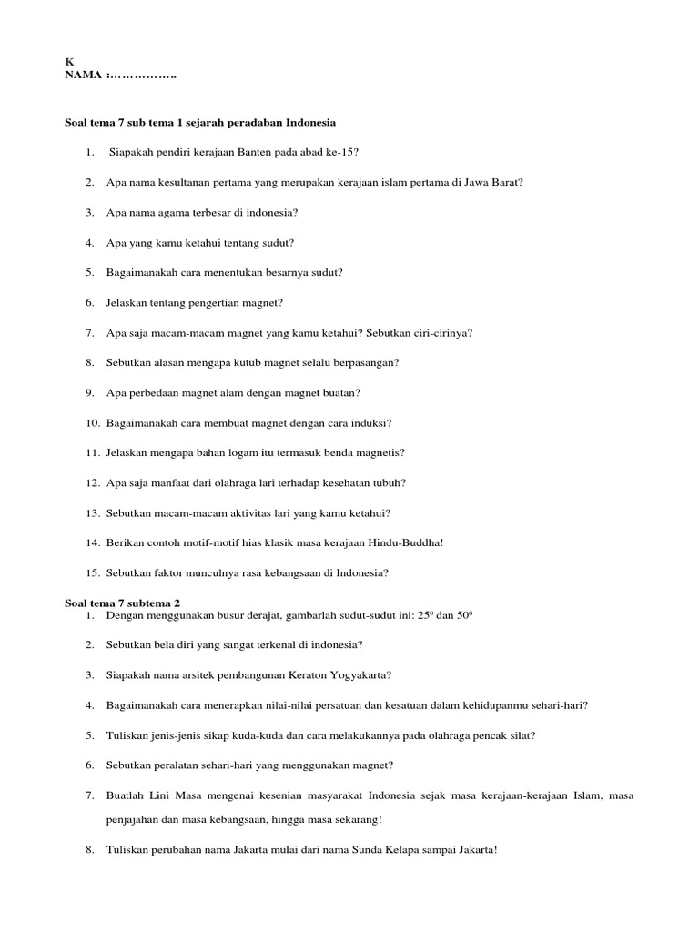 Sebutkan Tiga Contoh Qadar Yang Kamu Ketahui - Berbagai  