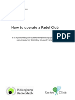 Operate a Padelclup