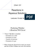 Aqueous Solutions Reactions