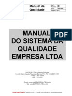 Ex Emplo de Manual Da Quali Dade