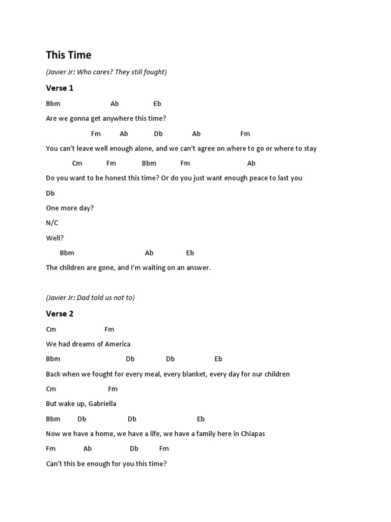 This Time | PDF