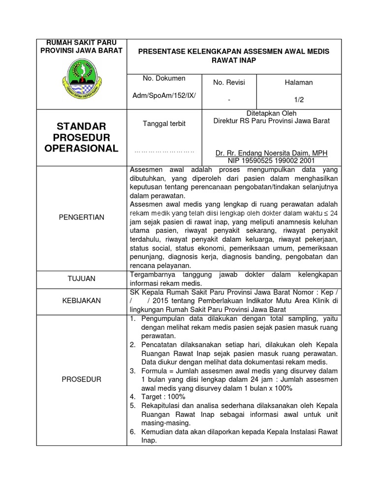 Indikator Mutu Rawat Inap Rumah Sakit Homecare24