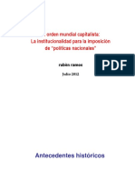 El Orden Mundial Capitalista: Antecedentes Institucionales