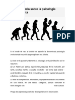 Un Comentario Sobre La Psicología Evolucionista PDF