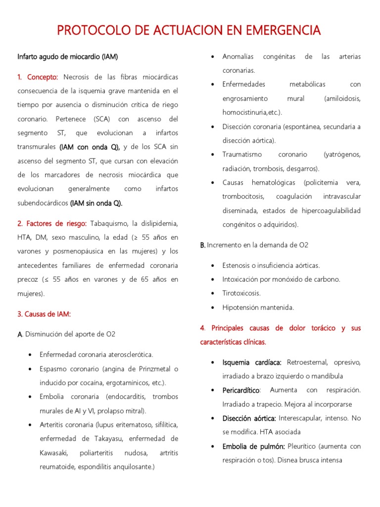 Iam | PDF | Infarto de miocardio | Electrocardiografia