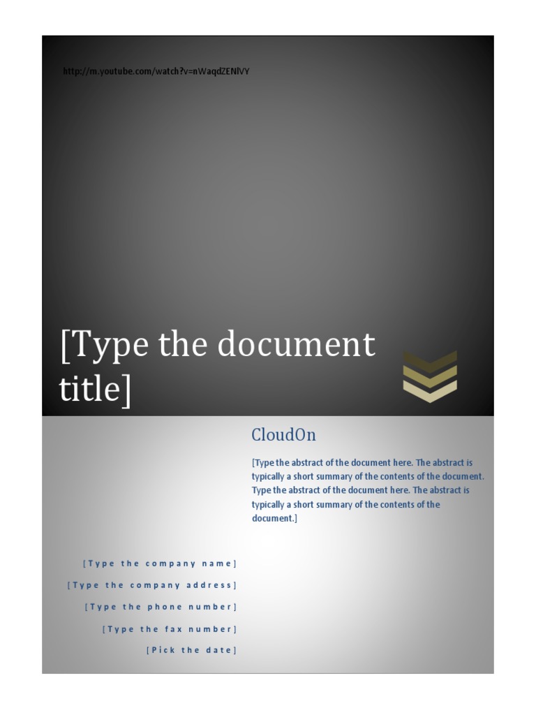 (Type The Document Title) : Cloudon | PDF | Computers
